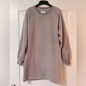 Aritzia Wilfred sweatshirt Dress, Purple/Grey, Size Medium